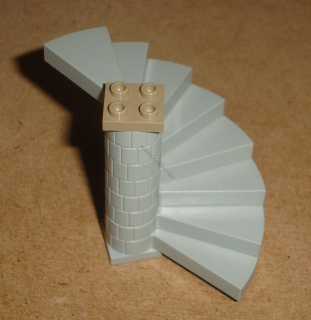 Lego 943682 (40243c02) točité schodiště (8 schodů) POUŽITÉ