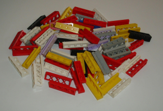 Lego 425096-3X (3633) plot 1x4x1 cca 70 ks (horší stav, zbarvené, vrypy viz foto) POUŽITÉ
